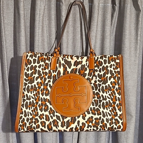Tory Burch Bags Tory Burch Ella Tote Large Size Reva Leopard Poshmark
